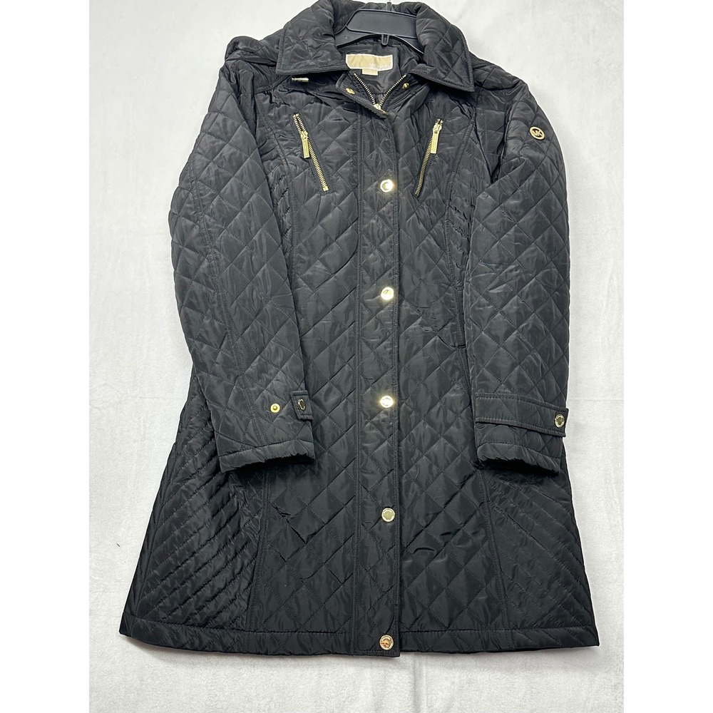 MICHAEL Michael Kors Black Quilted Puffer Coat